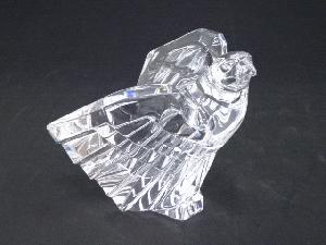 STEUBEN CRYSTALL GLASS FIGURINE / Cut Eagle